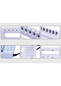 Combo Sạc DP-B06 Kèm Pin Sạc AA Doublepow 1200mAh lắp MIC không dây, máy đo huyết áp,remote...