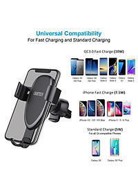 Đế sạc nhanh không dây cho xe hơi CHOETECH T536S - Hàng Chính Hãng 