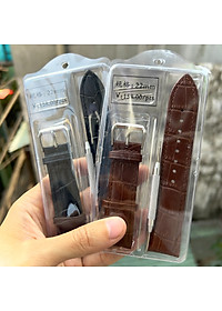 Dây đồng hồ da bò chống nước cao cấp YE-009