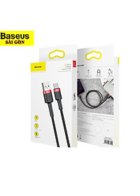 Cáp sạc Baseus Cafule Quick Charge và truyền dữ liệu tốc độ cao Usb to Type C 3A CATKLF- Hàng chính hãng