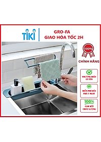 Kệ Nhựa Dài Gấp Gọn Điều Chỉnh Được Kích Thước Phù Hợp Với Bồn Rửa Chén Nhà Bạn , Có Giá Treo Khăn- Chính Hãng GROFA 