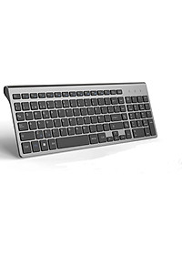 2.4GWireless Bàn Phím Thiết Kế Công Thái Học, Có Bàn Phím Số, Tây Ban Nha Bố Cục. Thích Hợp Cho IMac/Mac MacBook, Laptop Xám-Đen