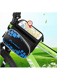 Túi treo sườn xe đạp chống nước cho điện thoại (đỏ)