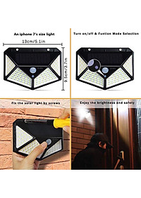  ĐÈN CẢM ỨNG NĂNG LƯỢNG MẶT TRỜI 100 BÓNG