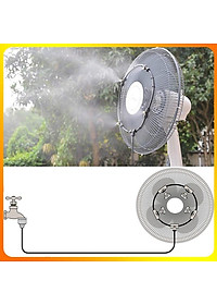 Bộ Phun Sương Quạt Gió Mát- Hệ Thống Làm Mát Sương Mù Vòng Phun Sương Gắn Quạt Công Nghiệp