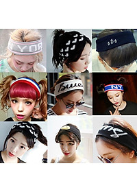 Băng đô thời trang Hàn quốc bản to 6-8cm ngăn mồ hôi khi tập thể thao (chọn mẫu) TB09