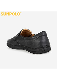 Giày Mọi Nam Da Bò Cao Cấp SUNPOLO CS5026 Mũi bo tròn thanh lịch (Đen, Nâu)
