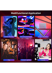 Đèn Led Ulanzi VL49 RGB Fill Light, Đổi Được Nhiều Tone Màu Quay Phim & Chụp Ảnh, Tích Hợp Pin Sạc Đa Năng - Hàng Chính Hãng