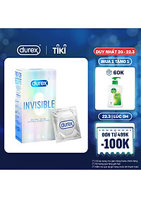 Bao cao su Durex Invisible Extra Thin Extra Sensitive 1 Hộp 10 Bao