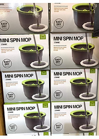 Bộ Lau Nhà Mini Thép Không Gỉ Ettom Lock&Lock ETM498 - 2 Bông Lau - Hàng Chính Hãng