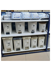 Thùng rác đạp chữ nhật Inochi 10L (tiêu chuẩn Nhật Bản)