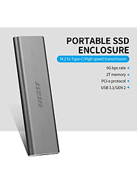 Vỏ bọc ổ cứng EZCast S8000 GEN2 M.2 NVME SSD di động PCI-e sang USB 3.1