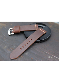 Dây đồng hồ da bò sáp ngựa điên Handmade