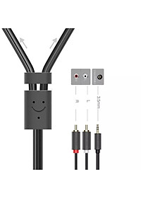 Ugreen UG10511AV102TK 1.5M màu Đen Cáp âm thanh 2 đầu Bông sen sang 3.5mm dương - HÀNG CHÍNH HÃNG