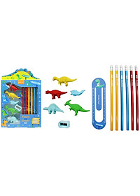 Bộ Dụng Cụ Học Tập Khủng Long Dinosaur Club - Little Tree GP8012-E (13 Chi Tiết)