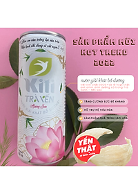 TRÀ YẾN KITI HƯƠNG SEN - "PHÚC LỘC" THÙNG 6 LON(250ml/lon)