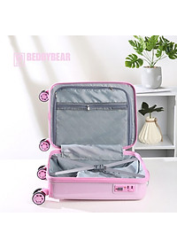 Vali Kéo Du lịch Trẻ Em MCN Beddy Bear 17 inch - họa tiết Kỳ Lân dập nổi 3D chống va đập, bánh xoay 360 - Khóa TSA cố định trên Vali - Bảo hành 5 năm MIỄN PHÍ