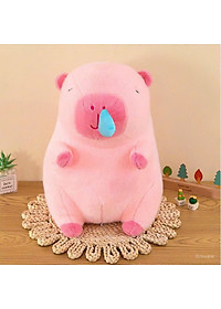 Thú nhồi bông capybara hồng chảy nước mũi đáng yêu - Size từ 35cm đến 45cm - Móc khoá gấu bông Capybara.