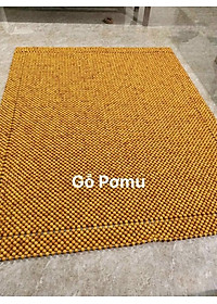 Chiếu hạt gỗ Pơ Mu hạt 1,8cm - Chiếu gỗ Mian.vn ( video , hình thật )