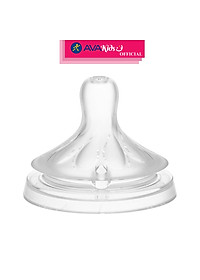 Bộ 2 núm ti Philips Avent SCY966/12 cổ rộng size 6 (từ 9 tháng) - Hàng Chính Hãng
