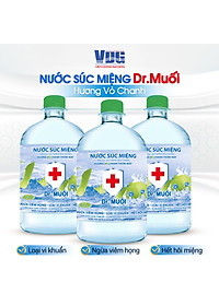 Combo Nước súc miệng Dr. Muối hương vỏ chanh (1 chai 1000ml + 1 chai 500ml)
