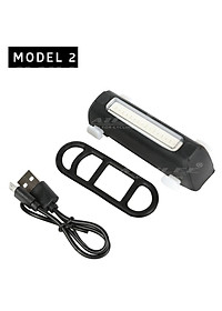 Đèn đuôi xe đạp xanh đỏ cảnh sát COB 120lumens chống nước IPX4 sạc điện FGY306 Mai Lee