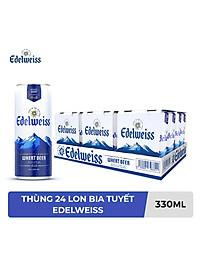 Thùng 24 lon Bia Tuyết – Edelweiss 330ml/lon
