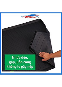 Thảm nhựa lót cốp cho I10 sedan 2014-2015-2016-2017-2018-2019-2020-2021 nhựa dẻo dày dặn đàn hồi tốt