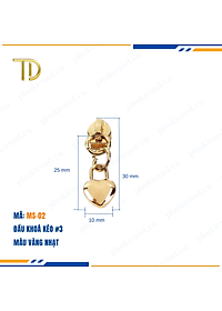 Đầu khóa kéo túi xách, đầu khóa kéo thay thế, đầu khóa kéo balo răng 3, Mạ điện độ bền 5-8 năm