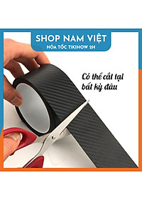 Băng Keo Carbon 3D Nhám Trang Trí Ô tô, Decal Dán Xe Chống Trầy Xước