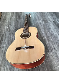 Đàn guitar classic SV-C1 mặt gỗ thông có ty chống cong- Dáng tròn số 8 - Đặt hàng tặng 7 phụ kiện - Bảo hành 12 tháng