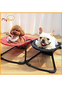 Ghế giường nằm ngồi bập bênh cho chó cún mèo thú cưng ngủ giá rẻ cỡ lớn MySun