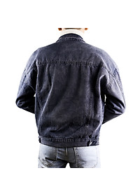 Áo Khoác Bò Nam Xanh Đậm Thời Trang Hàn Quốc SZone SQ603