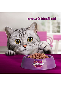 Hộp 12 Gói Pate Cho Mèo Lớn Vị Cá Thu Whiskas Adult 80g