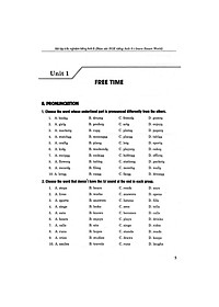 bài tập trắc nghiệm tiếng anh 8 - có đáp án (bám sát sgk cánh diều)