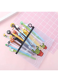 Set 20 Bút Bi Cây Viết Dễ Thương - Có Nhiều Hoạ Tiết Khác Nhau - Tặng kèm Túi Zip Đựng - Hàng Loại 1- Chính Hãng MINIIN