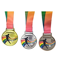 Huy chương bóng đá dây 7 màu Sportslink