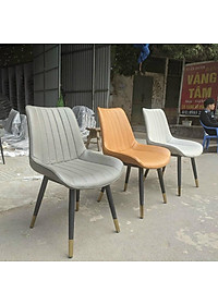 Bàn ăn mặt đá ceramic bóng chân chéo chữ x inox mạ vàng kết hợp ghế loft