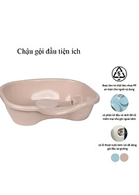 Chậu Gội Đầu Tại Giường, Tại Nhà Cho Người Già, Bà Bầu, Bệnh Nhân -  Thau Gội Đầu Chất Liệu Nhựa Cao Cấp Siêu Bền
