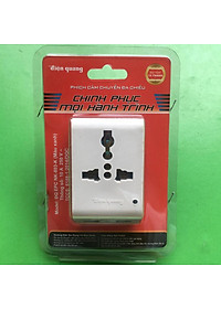 Phích cắm điện chia 3 ổ , chia 3 ngả, chuyển đa chiều cao cấp - hàng chính hãng Điện Quang bảo hành 1 năm