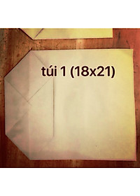 100 túi giấy xi măng gói đựng hàng loại 1kg giấy tốt (KT: 18x21cm)