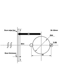 KHOÁ TRÒN GẠT 2 CHỨC NĂNG DIY HAFELE 489.10.820