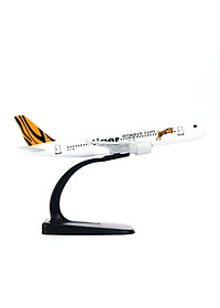 Mô Hình Máy Bay Trưng Bày Airbus A320 Tiger Airlines Everfly (Trắng Cam)