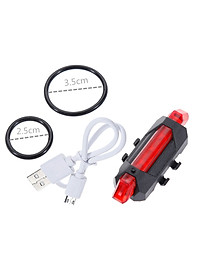 Đèn Hậu Phía Sau Cảnh báo an toàn Đuôi Xe Đạp DC918 Sạc USB Có Thể Sạc Lại MaiLee