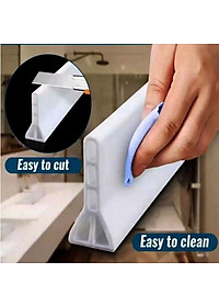 Dải Chắn Nước Silicon-thanh ngăn nước nhà tắm cỡ đại CAO 10CM sẵn keo cường lực bóc dán dán tiện lợi