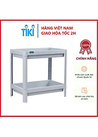 Kệ chữ nhật để đồ đa năng Osaka HOKORI 2 tầng nhựa VIỆT NHẬT cao cấp - Đựng đồ phòng tắm, gia vị, úp chén bát - Hàng chính hãng