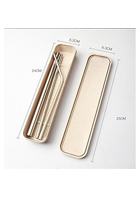 Bộ Ống Hút Inox 304 Thép Không Gỉ - 5 Món Thân Thiện Với Môi Trường