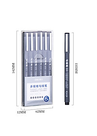 Bút kỹ thuật đi nét màu đen Deli - kháng nước - S573