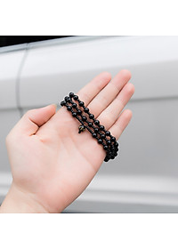 Vòng chuỗi hạt đeo tay phong thủy đá Obsidian phát lộc dành cho nam nữ