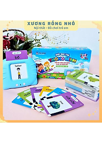 Máy đọc thẻ song ngữ Anh Việt flashcard 255 thẻ 510 từ vựng và 12 chủ đề 
